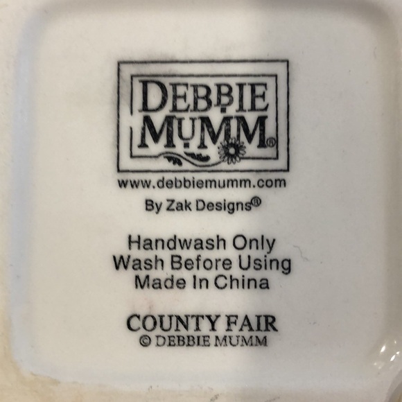 🎄Vintage  Debbie Mumm fruit trivet wall plaque square 6” EUC - Picture 4 of 6